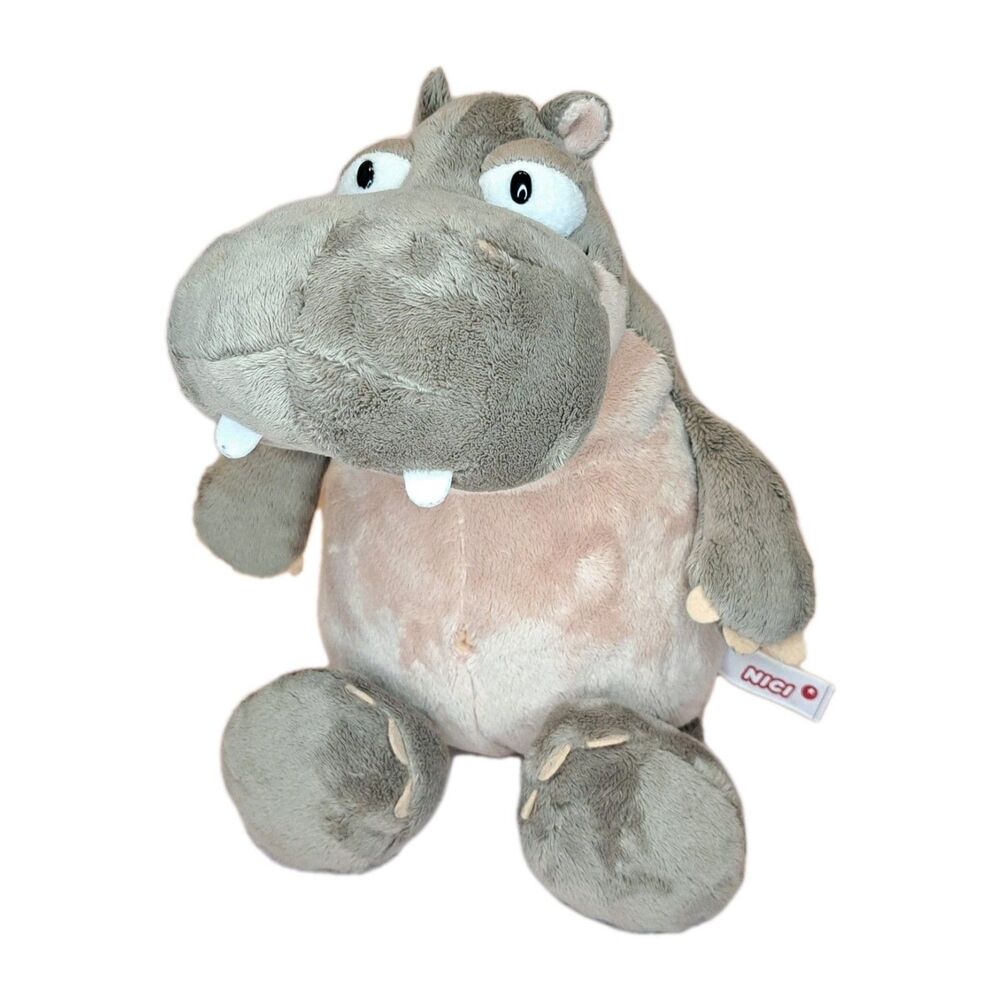 NICE Germany Gray Hippo Stuffed Plush Toy Creative Gift Idea